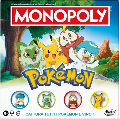 Immagine prodotto di Monopoly Pokémon Edition, 8 anni, 35 min