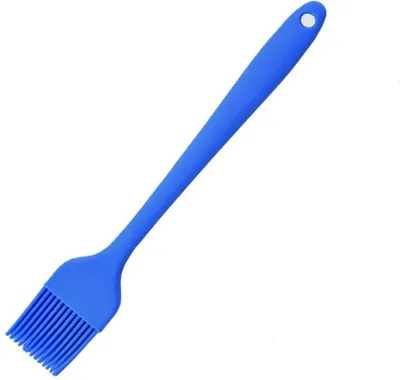 Produktbild von Backpinsel - Küchenpinsel - Pinsel - Silikonpinsel - Blau - 26CM - Silikon - Küchenzubehör - Küchenutensilien - Backen - Reiben - Einfetten - Fettpinsel