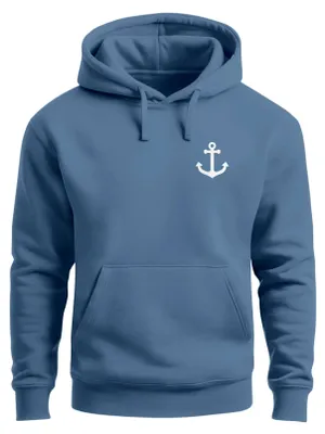 Produktbild von Hoodie Herren Anker Badge Kapuzen-Pullover Männer Neverless®