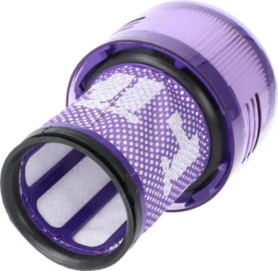 A close-up, angled view of a vacuum cleaner filter.