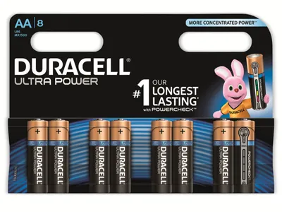 Produktbild von Duracell Ultra Power, Einwegbatterie, AA, Alkali, 1,5 V, 8 Stück(e), Zylindrische