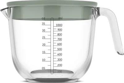 Produktbild von Mepal glas messbecher chef it 1000 ml mit deckel - nordic sage