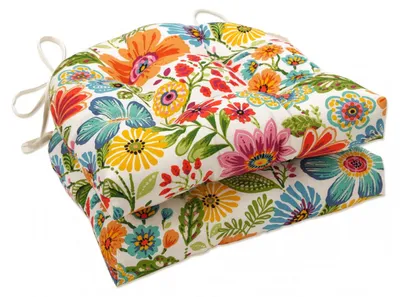 Productafbeelding van omkeerbare stoelkussens, 39,5 cm x 40,6 cm, blauw, 2 stuks