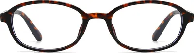Produktbild von Blaulichtfilter Brille oval, Retro, für Damen und Herren, blau, für Alltag