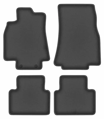Immagine prodotto di Tappetini in moquette per Mercedes A- Klasa W169 2004-2012 (hatchback) – set 4 pezzi, grigio grafite, su misura – Wielganizator DURBAN