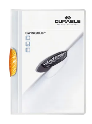 Immagine prodotto di DURABLE Cartellina con clip SWINGCLIP® 30 A4 trasparente, Arancione, 226009
