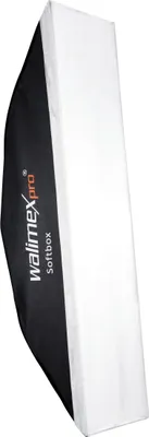 Produktbild von Walimex pro Striplight 300 x 1200 x 400 mm, Lichtformer um 360° drehbar, einfacher Aufbau, inkl. Diffusoren und Tasche, ideal für Produkt- und Peoplefotografie