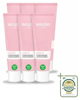 Obrázek produktu pro 6 x Hydratační krém Weleda pro citlivou pleť, 30 ml - balení s 6 kusy