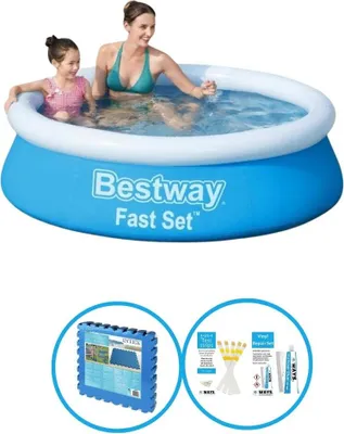 Produktbild von Bestway Pool Fast Set 183x51 cm - Inklusive Zubehör