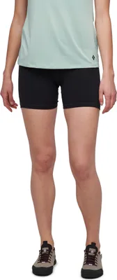 Damen-Shorts "Sessions Shorts 5 In" von Black Diamond; schwarz; eng anliegend; ideal für Outdoor-Aktivitäten.