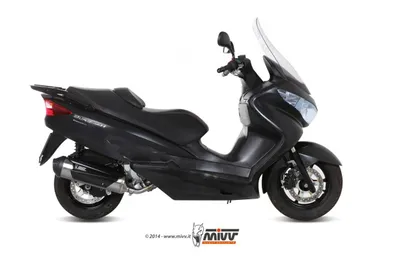 Image de Silencieux Mivv URBAN - Système d'échappement complet 1x1 en acier inoxydable pour SUZUKI BURGMAN 200 BJ 2007 > 2013