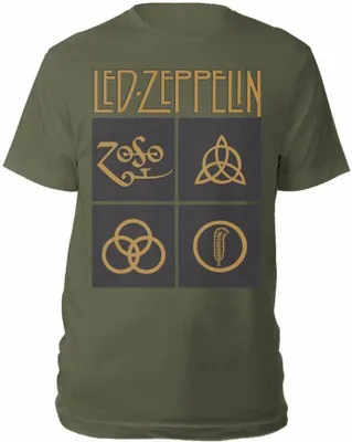 Obrázek produktu pro Led Zeppelin - Tričko pro muže/dámy Uni PH1365 (L) (Zelená)