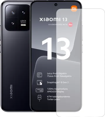 Produktbild von Display-Schutzfolie Displayschutz-Glas 9H Glas für Xiaomi 13