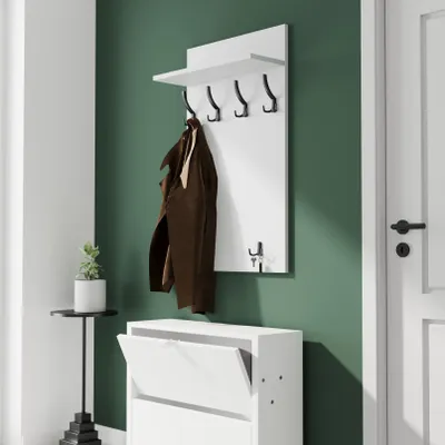 Obrázek produktu pro AKKE Hellgrau šatní panel MAXI - SCHWARZE háčky ŠxV: 60x90 cm