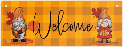 Produktbild von Welcome Metallschild L in 10,5x28cm XL Jetzt kaufen und Freude schenken!
