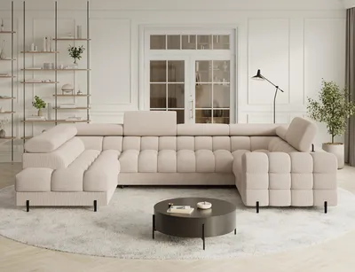 Produktbild von Couchgarnitur Ecksofa Fectory mit Schlaffunktion und Bettkasten Wohnlandschaft