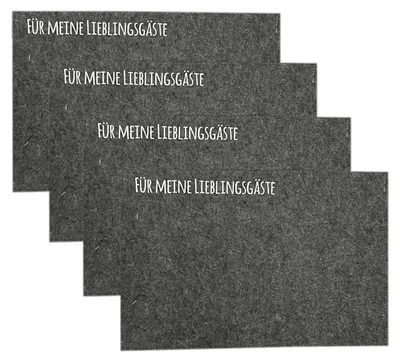 Produktbild von 4er Platzset Tischset Platzdeckchen Untersetzer Platzmatten Filz