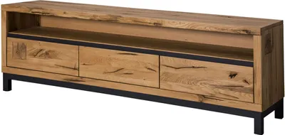 Image de MASSIVMOEBEL24 | Meuble TV 170x40 Chêne sauvage huilé Bois naturel VILLANDERS #114