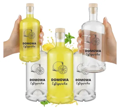 Productafbeelding van Bimberek fles Tadek, 5 stuks, 500 ml, met citroenopdruk, cadeauverpakking