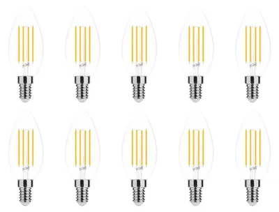 Produktbild von Modee E14 LED Filamentlampe 7W 806lm 2700K Warmweiß Dimmbar 10 Stück
