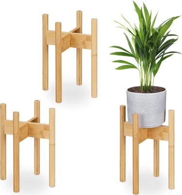 Image de relaxdays Supports pour plantes, lot de 3