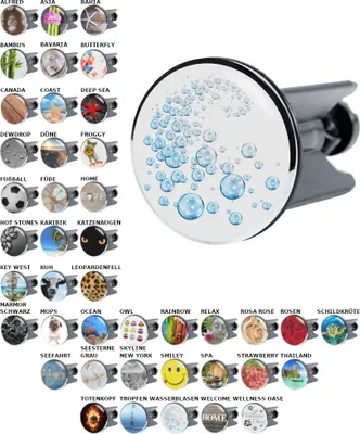 Produktbild von SANILO® Waschbeckenstöpsel, Wasserblasen