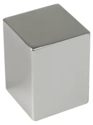 Productafbeelding van Knop voor meubels, diameter 15 mm, geanodiseerd aluminium, mat, set van 50 stuks