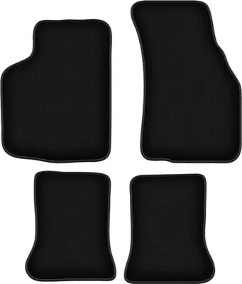 Immagine prodotto di Tappetini in velluto per Volkswagen Golf I (1979-1993, cabriolet) neri, set 4 pz, con fissaggi