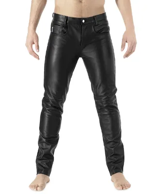 Produktbild von Bockle® Premium Jeans Lederhose Motorrad Freizeit Lederjeans , W34/L36