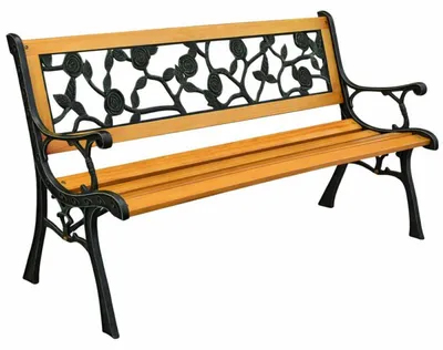 Produktbild von LEAN 26567 Gartenbank mit Rückenlehne 125 × 53 × 73 cm