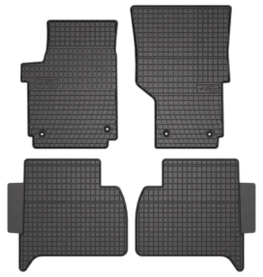 Produktbild von Gummi-Fußmatten für Volkswagen Amarok 2010-2021 – 4-tlg, Schwarz, passgenau – Wielganizator SolidPRO