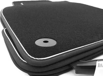 Image de Tapis de sol pour Audi A4 S4 RS4 Allroad (8K-B8) / A5 Sportback 8TA Premium Velours Tapis de voiture 4 pièces noir NEUF S-Line Design