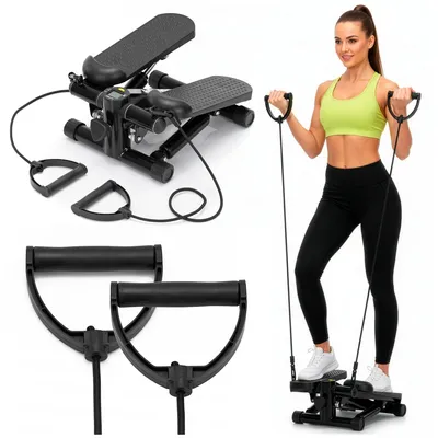 Produktbild von ACTIGET® Stepper mit Expanderbändern und Trainingscomputer – effektives Cardio-Training