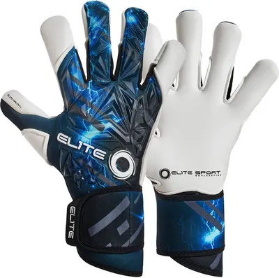Produktbild von Elite Sport Galaxy Torwarthandschuhe - Weiß / Blau  | Größe: 7