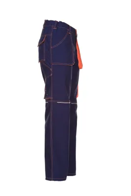 Obrázok produktu pre Pracovné nohavice nohavice do pása Basalt neon navy/orange veľkosť 60
