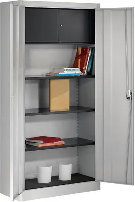 Produktbild von mauser Stahlschrank 790065A0 lichtgrau 3 Fachböden 95,0 x 42,0 x 195,0 cm, aufgebaut, 1 St.