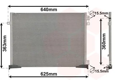 Produktbild von VAN WEZEL 43005400 Kondensator Klimaanlage Klimakondensator für RENAULT TRAFIC II Kasten (FL)