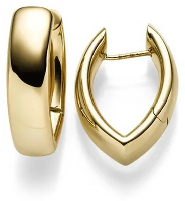Produktbild von Ohrringe Creolen 29x8mm Ohrschmuck aus 585 Gold Gelbgold spitzoval glänzend
