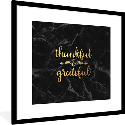 Produktbild von MuchoWow® Gerahmtes Poster Zitat - Sprichwörter - Gold - Marmor 40x40 cm - Poster mit Schwarzem Bilderrahmen Wandposter Rahmen Foto Bilder - Poster - Plakat im Rahmen