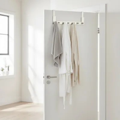 Produktbild von BADfabrik24 Edition One Türgarderobe, Edelstahl, 6 Haken