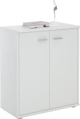 Produktbild von Kommode Sideboard Schrank TOMMY in weiß, Anrichte mit 2 Türen inklusive Einlegeboden