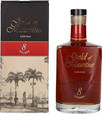 Produktbild von Gold of Mauritius 8 Solera Dark Rum 40% Vol. 0,7l in Geschenkbox