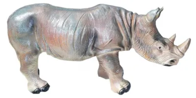 Produktbild von Design Nashorn Afrika Zoo Figur Statue Skulptur Figuren Skulpturen Garten Deko