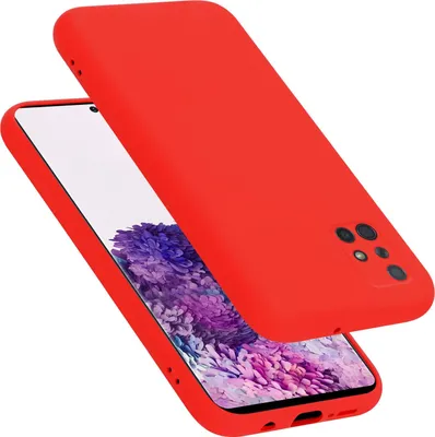 Produktbild von Cadorabo Schutzhülle für Samsung Galaxy A71 4G Hülle in Rot Handyhülle Case Cover TPU Etui