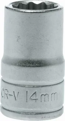 Produktbild von TENG TOOLS 12er-Nuss 14x38mm mit 1/2 CRV-Schaft M120514-C 5020385130623