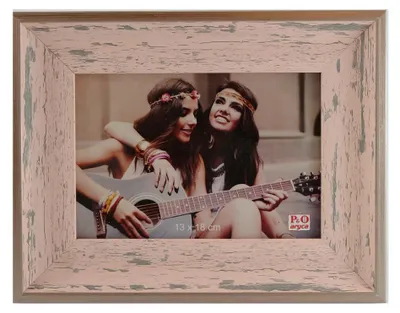 Image de Home Elements Cadre photo 13 x 18 cm Couleur : bleu azur
