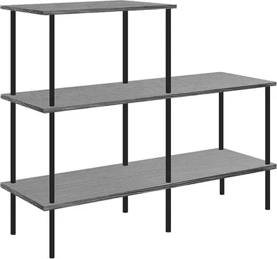 Immagine prodotto di Home Deluxe INDU Scaffale in rovere scuro 140 x 110 cm I Scaffale, Scaffale in piedi, Scaffale aperto, Scaffale da salotto