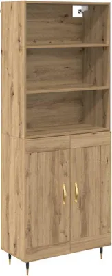 Produktbild von Highboard Artisan-Eiche 69,5 x 34 x 180 cm Holzwerkstoff