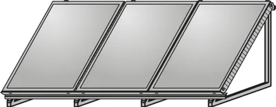 Immagine prodotto di Wolf AluFlex-U Aufstellgerüst Hochformat für 3 Kollektoren F3-1-1/CFK-1