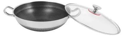 Produktbild von Bratpfanne, hitzebeständiges Material, kratzfeste Ausführung, Silber